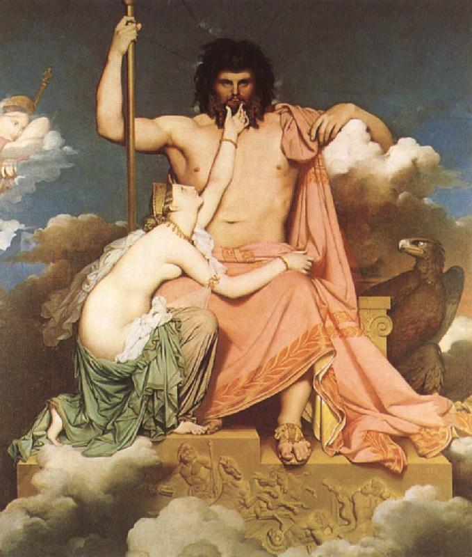 Jean-Auguste Dominique Ingres Thetis bonfaller Zeus Sweden oil painting art